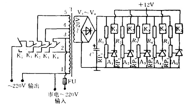 交流電子調壓器原理圖