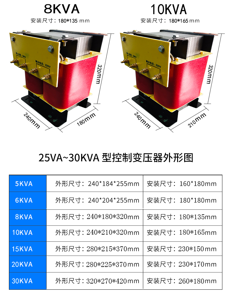 隔離控制變壓器